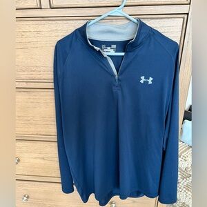 Under Armour Dark Blue and Gray Pullover